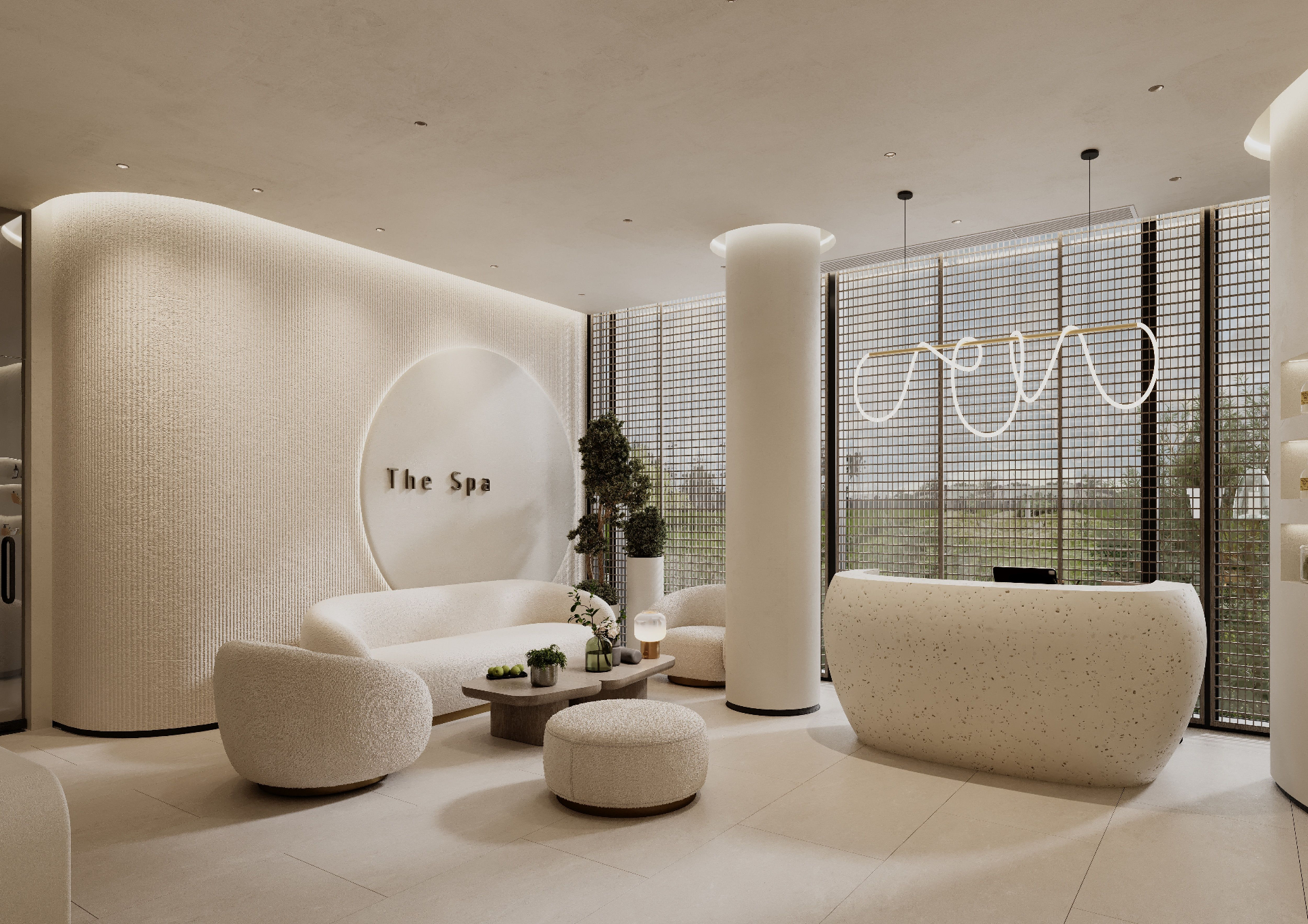 Premium spa and wellness interior